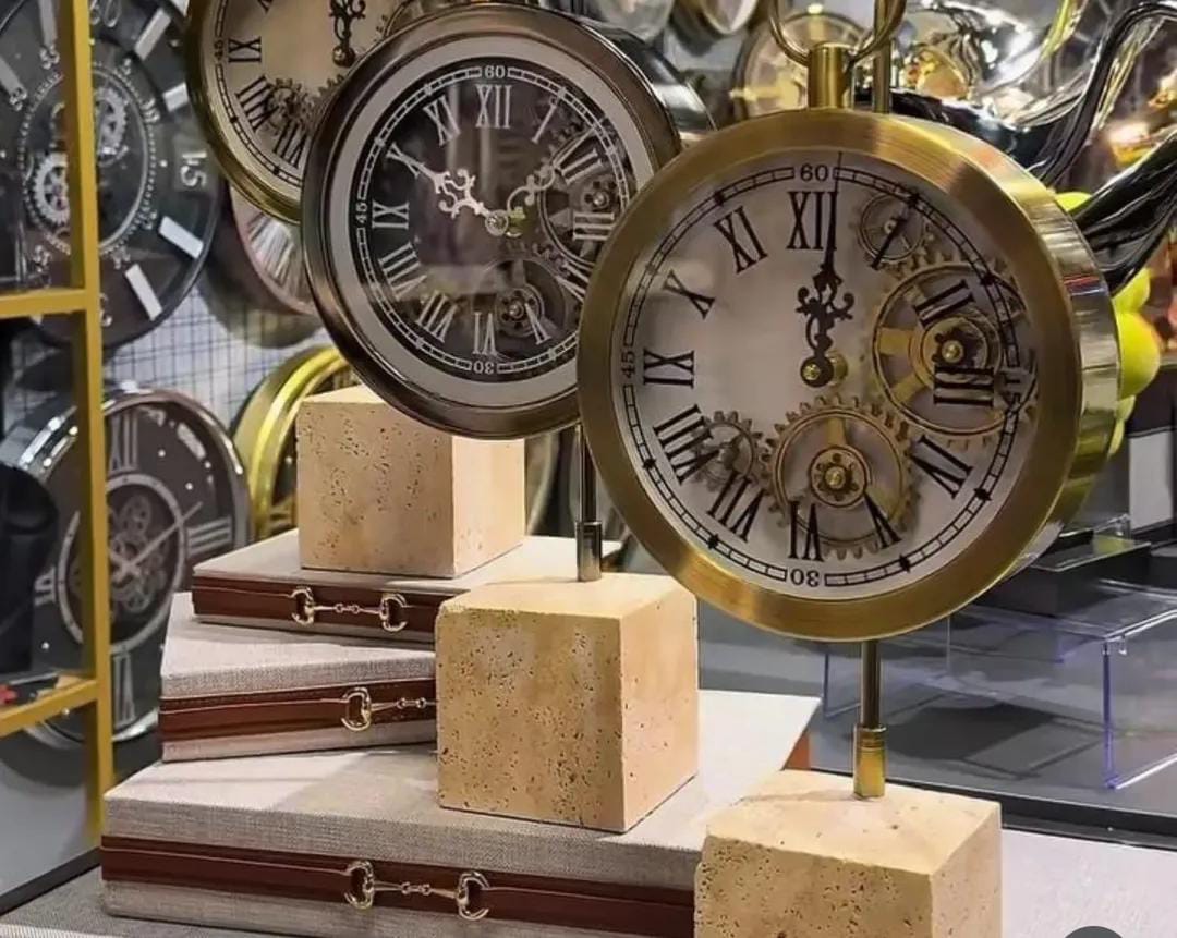 Clock with base travertine - Image 2