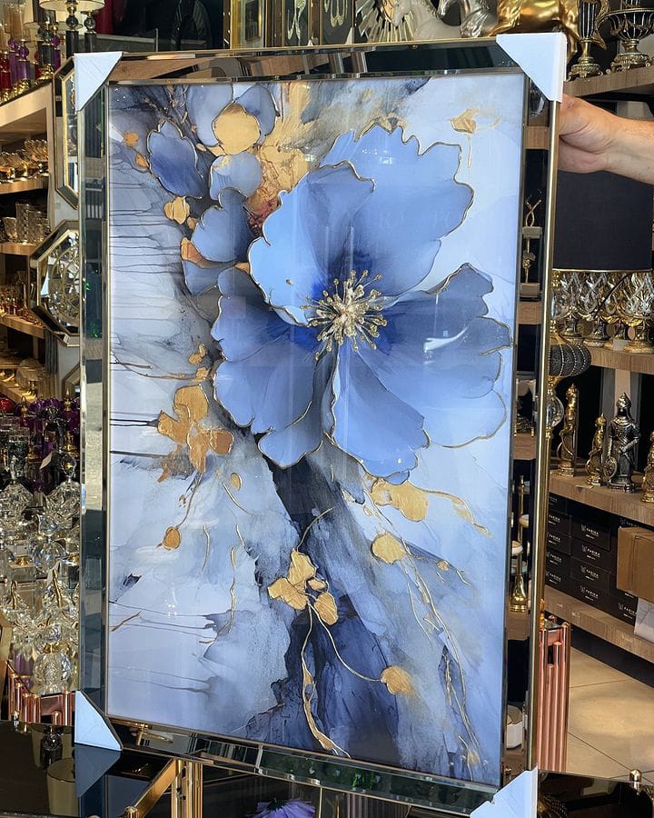 Blue flower art board