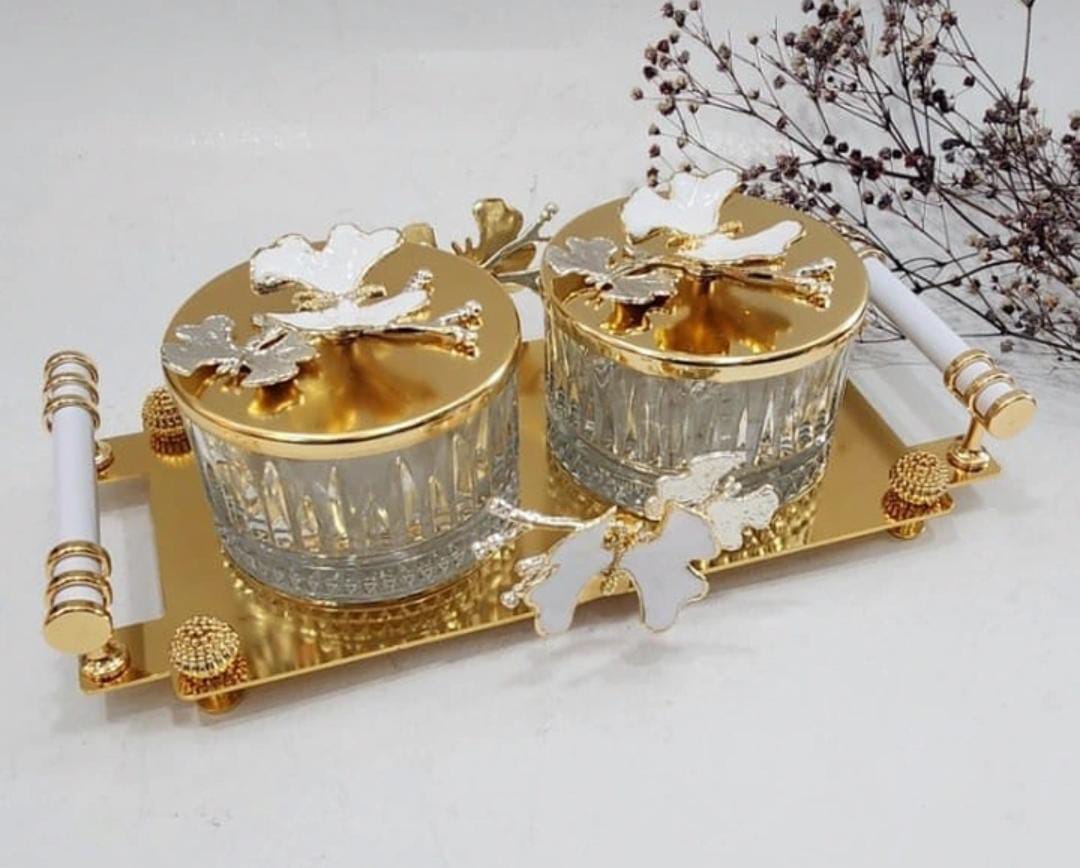 Set of 2 butterfly bowls design