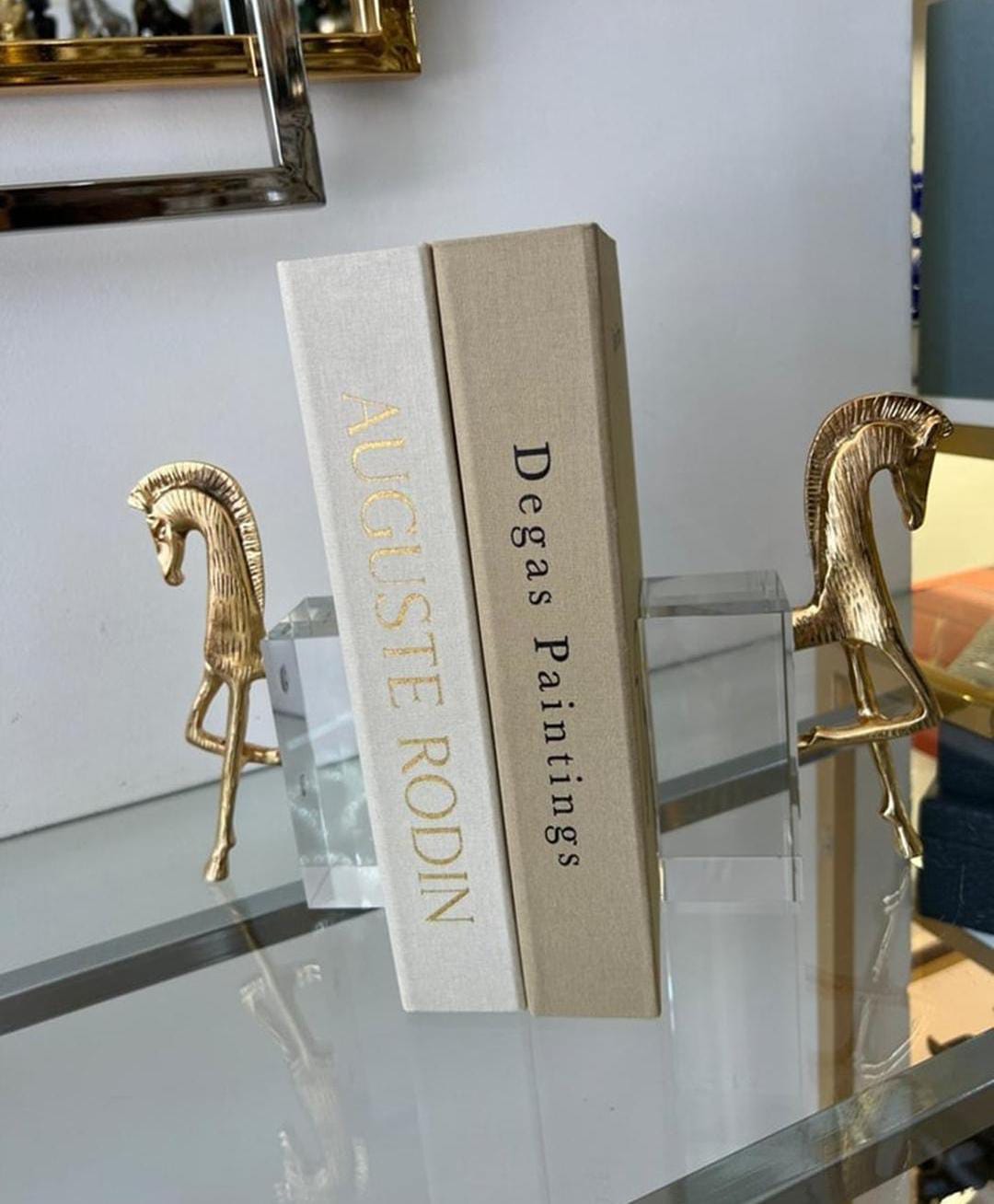 Set of 2 horse with base cristal