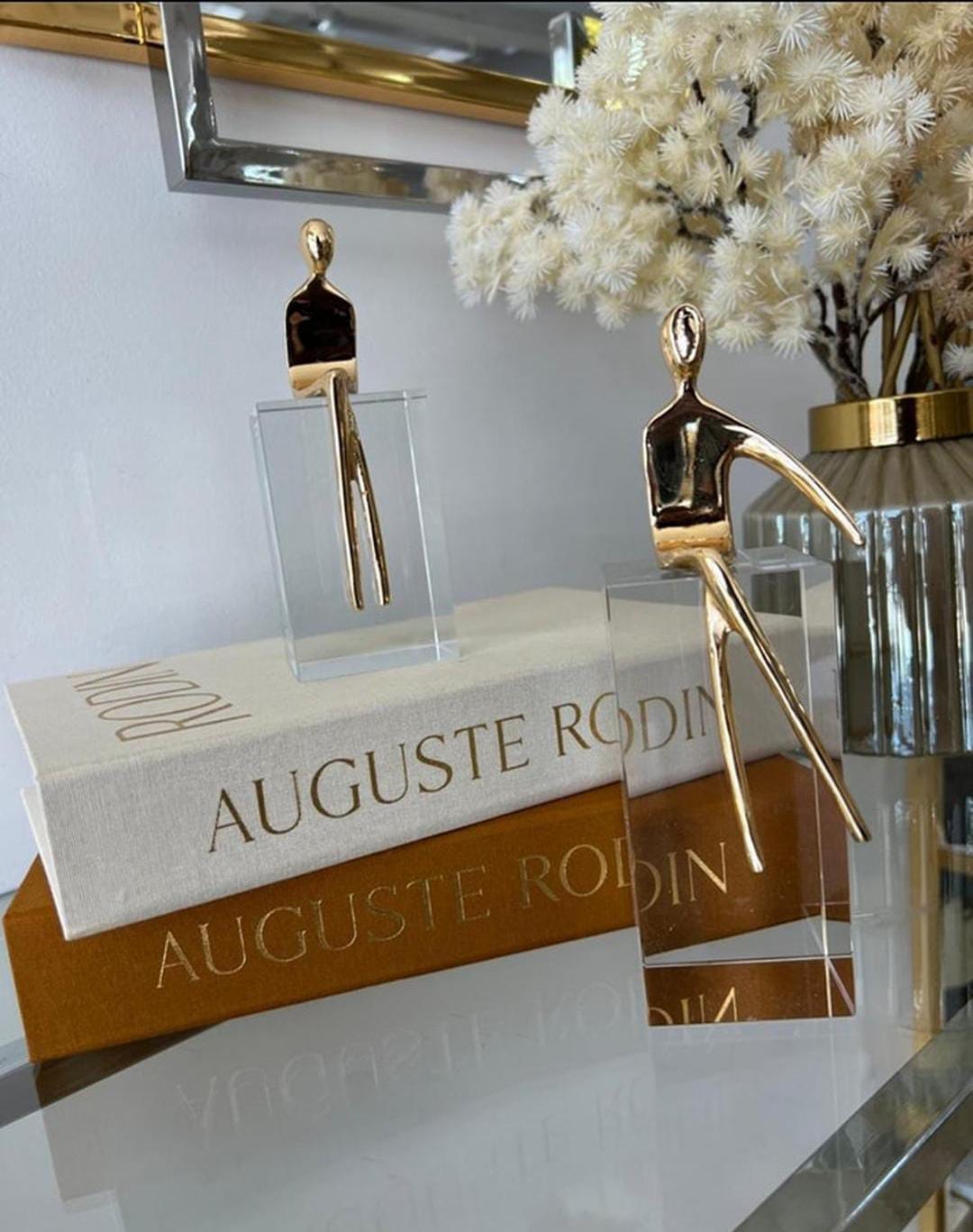 Set of 2 person with base cristal