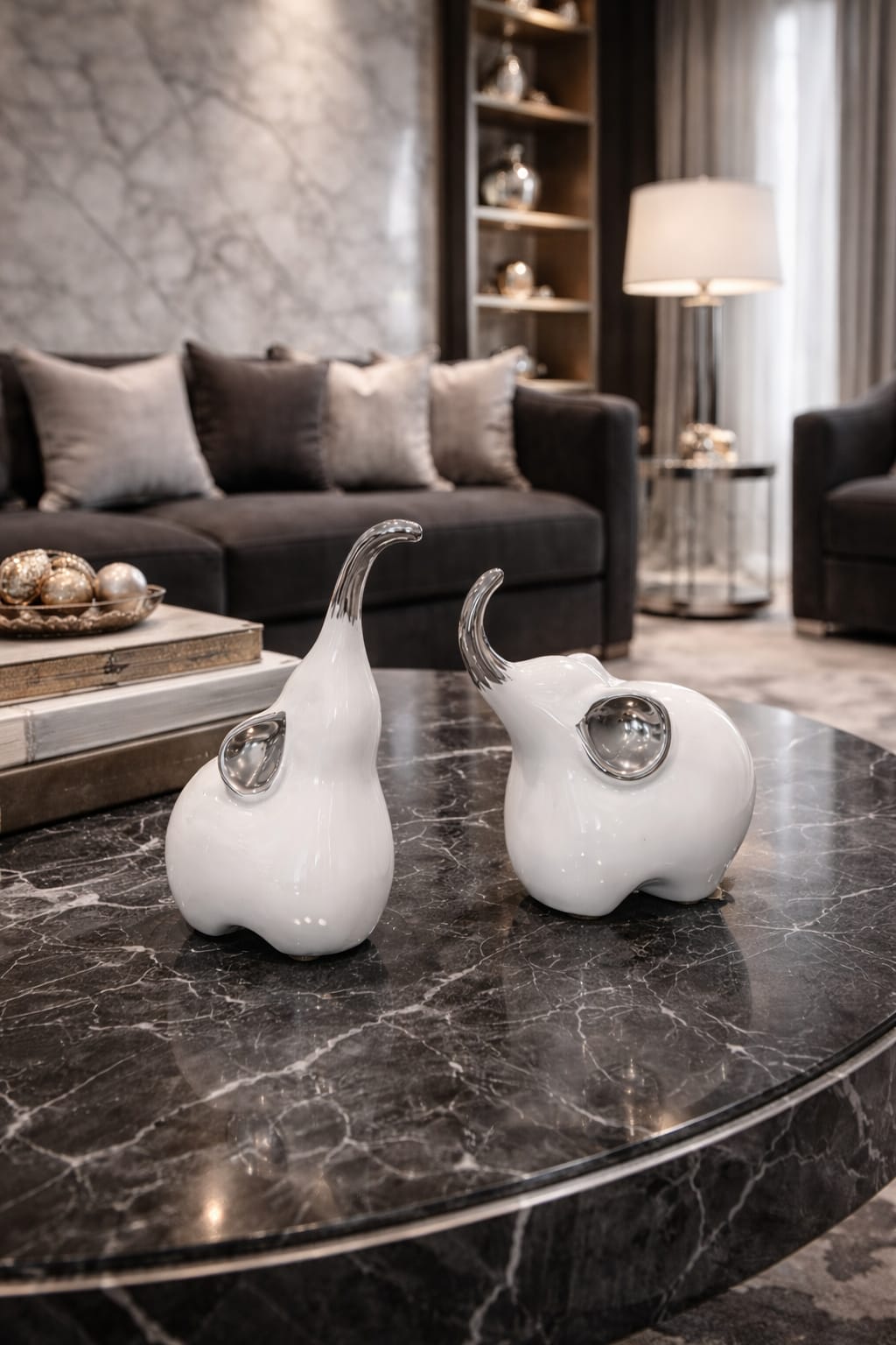 Set of 2 elephants small