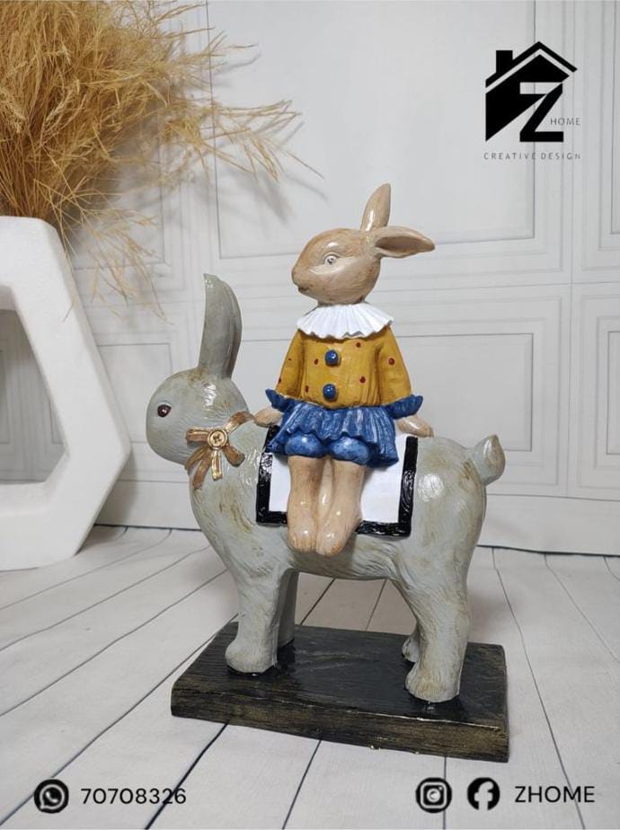 Decorative rabbit figurine