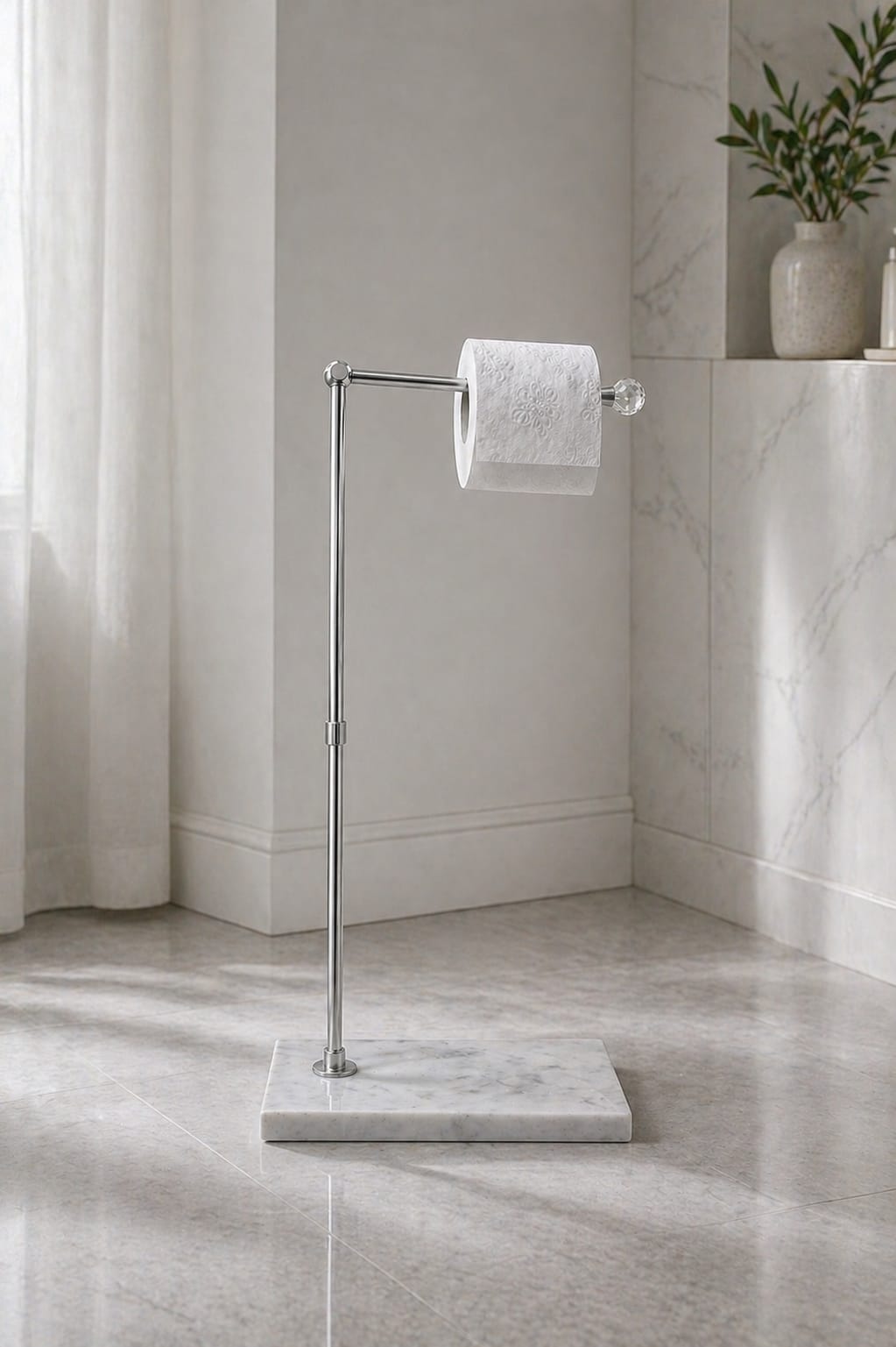 Tissue stand marble base - hover
