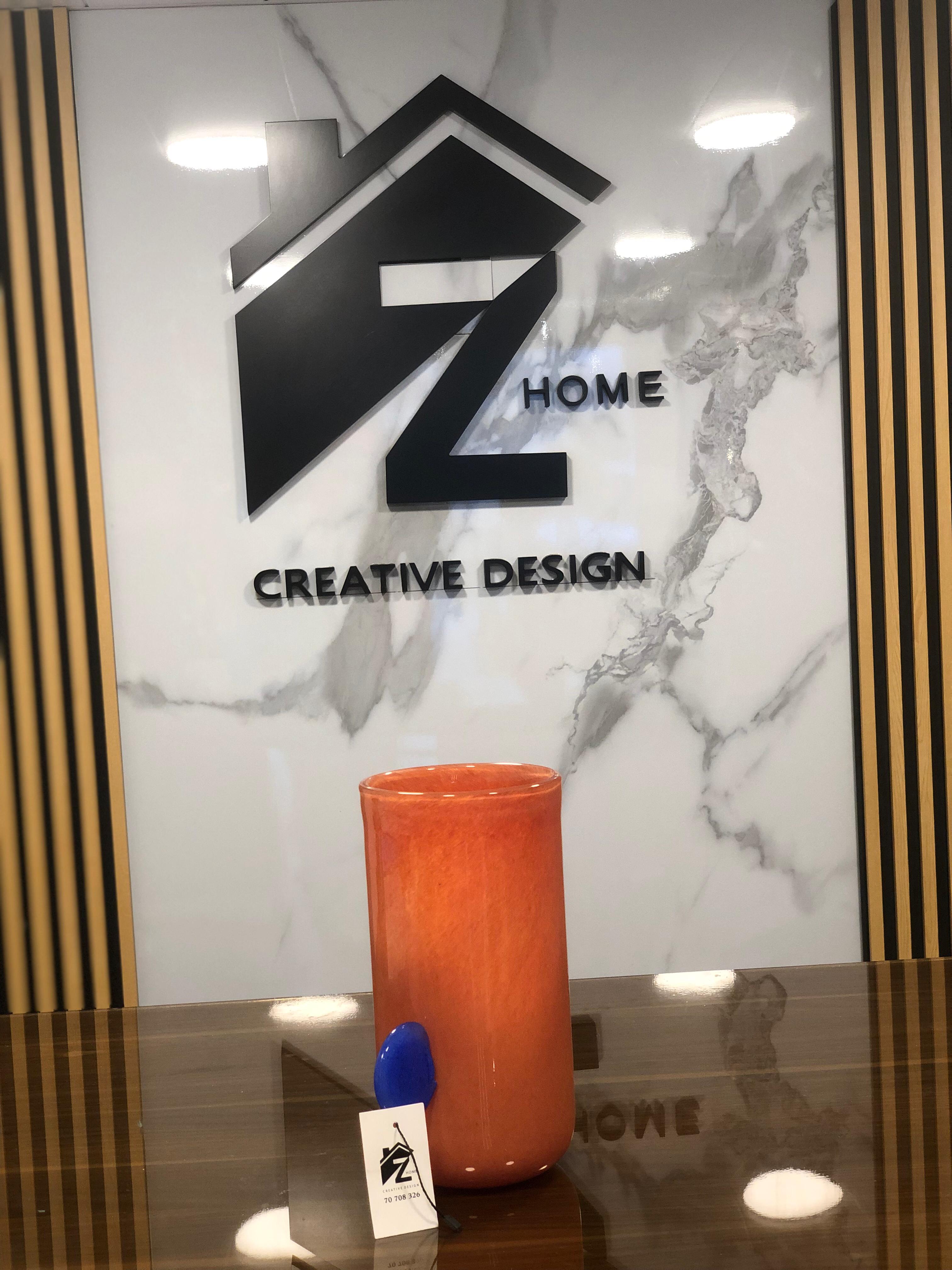 Modern colorful glass vase