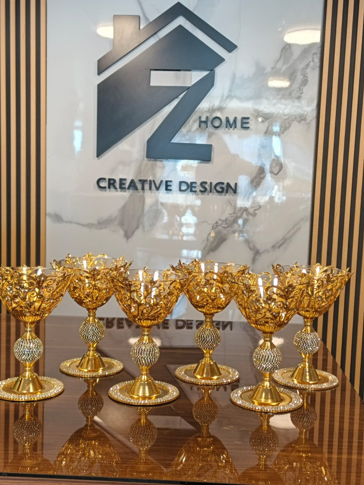 set fo 6 kasset me8li gold big