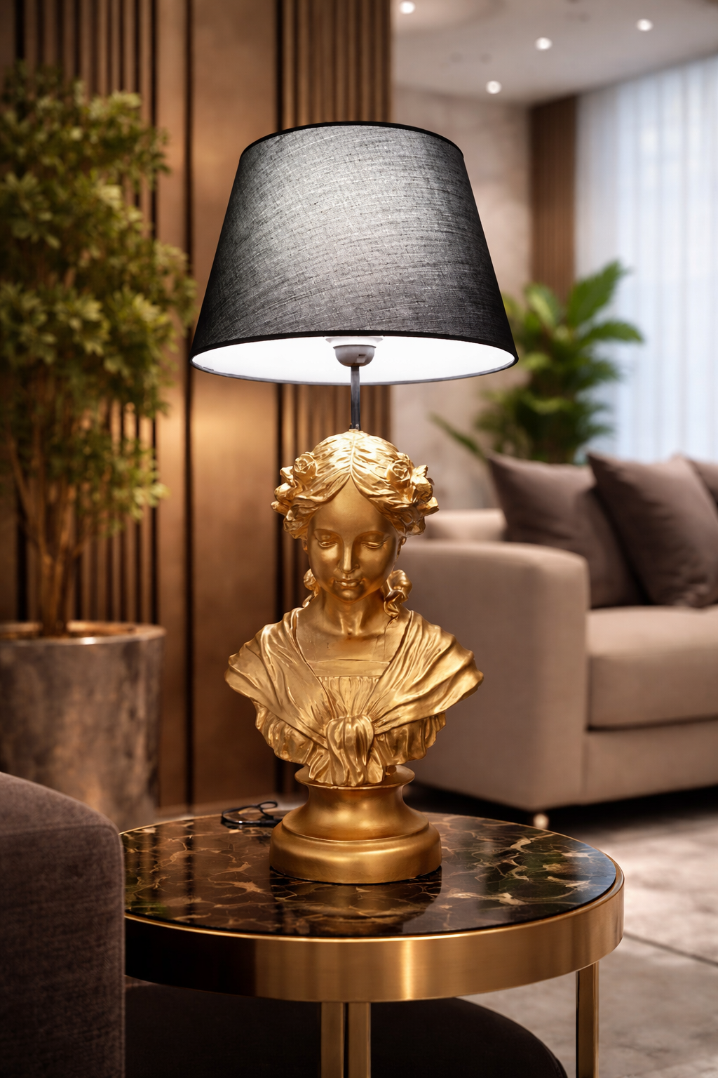 Glop girl gold & black